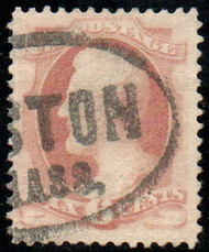 # 186 F-VF, clear town cancel, neat!