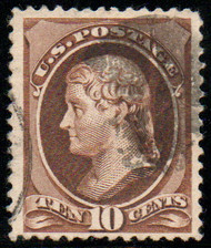 # 209 VF, cork and town cancel, rich color!