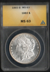 1883 Morgan Dollar ANACS MS-63