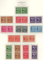 # 839 - 851 F-VF OG NH, Line Pair, eye popping color set!