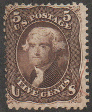 #  76 Fine, face free orange cancel, looks mint, terrific!