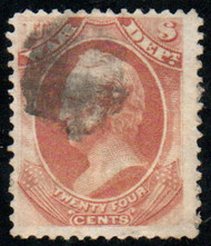 #O 91 F-VF, cork cancel, neat!