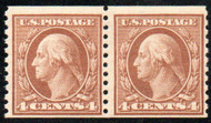 # 457 F-VF OG NH, Pair, bold color!