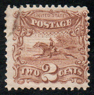 # 113 Fine+ OG Hr, repaired corner, rich color!