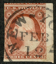 #  10A VF, sheet margin at right, three huge margins,  Nice!