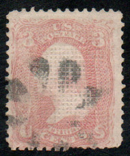 #  83 Fine, fancy cancel, nice stamp!