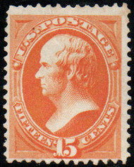 # 163 F-VF OG NH, looks regummed, hinged price, vibrant color!