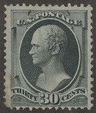 # 165 F/VF mint stamp, no gum, nice looking, repaired tear at bottom left, still has nice appeal,  RARE!