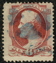 # 148 F/VF JUMBO, blue cancel,  large stamp