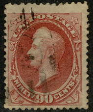 # 155 F/VF JUMBO, fainter cancel for a 90c, large margins,  Nice!