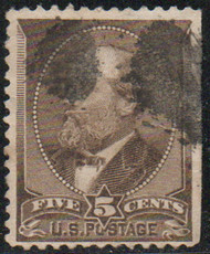 # 205 F-VF, cork cancel, rich color!