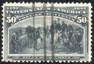 # 240 F-VF, line cancel, fresh color!
