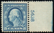 # 335 F-VF OG NH, Plate number single, fresh color!