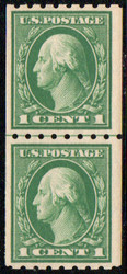 # 410 VF+ OG NH, Line Pair, very fresh!