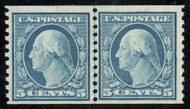 # 496 VF OG NH, Line pair, vibrant color!