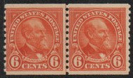 # 723 F-VF OG NH, Line Pair, eye popping color!