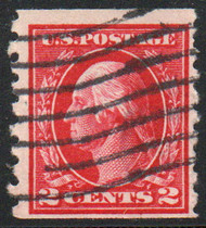 # 413 F-VF, bold wavy line cancel, vivid color!