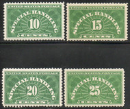 #QE1 - 4 VF OG Hr, vivid color set!