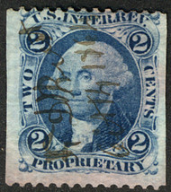 #R 13b F/VF, wide imperf margins, bold color, fresh stamp!