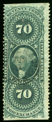 #R 65b F/VF part perf, large imperf margins, Fresh handstamp cancel, Nice!