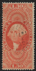 #R 77c F/VF, herringbone cancel, fresh color!
