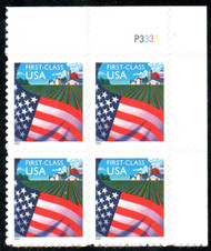 #3470 VF NH, Plate Block of 4 w/ corner margin, vivid color!