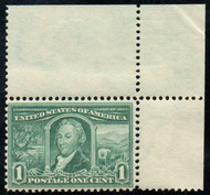 # 323 F-VF OG NH, single w/ corner margin & large top, vivid color!