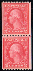 # 487 VF/XF OG NH, Line Pair, eye popping color, CHOICE!