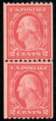 # 488 VF+ OG NH, Line Pair, pretty color!