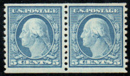 # 496 VF OG NH, Pair, terrific color!