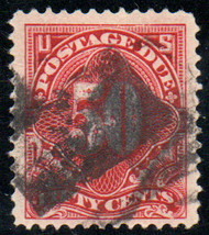 #J 50 VF+, bold cancel, beautiful margins!