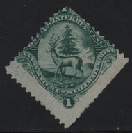 #RO 57c Fine, appears unused, thin as usual, robust color!