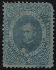 #RO159b F-VF, cut cancel, thin and missing corner as shown, pretty color!