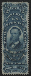 #RS115a F-VF, appears unused, faint thinning as usual, terrific color!