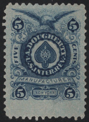 #RU 5d F-VF, appears unused, small thins, vibrant color!