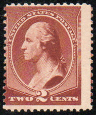 # 210 Fine OG NH, dark red brown, spectacular color!