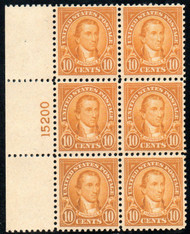 # 562 VF/XF OG NH, well centered plate block, Fresh!
