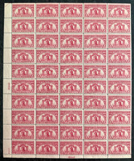 # 627 F/VF to VF OG NH, sheet of 50, Liberty Bell, Nice!