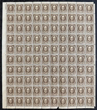 # 653 F/VF OG NH, 1/2c Hale sheet of 100, see photo!