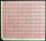 # 716 F/VF OG NH, 2c Olympics, one stamp repaired, nice low cost sheet!