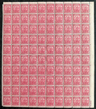 # 717 F/VF OG NH, sheet of 100, some perforation separations, NICE!