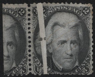 #  73 F/VF, large preprinting fold, a stamp and a half, SUPER EYE APPEAL!