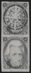 #  73 TC3j Trail Color Pair, Gray Black, one used with Washington D.C. Trial cancel, UNLISTED, QUITE LIKELY UNIQUE!!