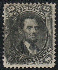 #  98 F-VF, face free cork cancel, bold color!