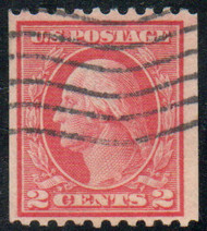 # 449 VF, w/APS (05/98) CERT, well centered for this issue, wavy line cancel.  Do not buy any 449's without a certificate, may fake and counterfeits exist.   SUPER!
