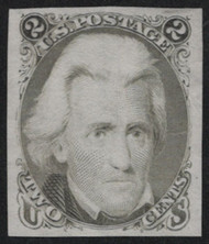 #  73 TC3 VF, Trail Color Proof, Olive Black, the color on this stamp is distinct, UNLISTED??