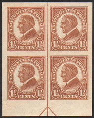 # 576 SUPERB JUMBO OG LH, Bottom Arrow Bloc, large margins, CHOICE!