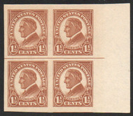 # 576 SUPERB JUMBO OG VLH, Right Arrow Block, rich color, SELECT!