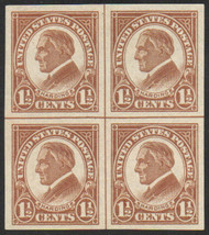 # 576 SUPERB OG NH, Centerline Block of 4, beautifully centered, GEM!