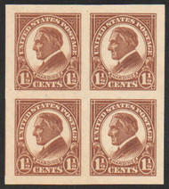 # 576 XF-SUPERB JUMBO OG NH, Block of 4, post office fresh, SELECT!